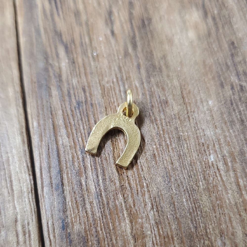 P271 Lucky‎ Horseshoe 14k Pendant